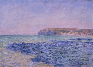 Sombras no mar. Os penhascos em Pourville, 1882 de Claude Monet