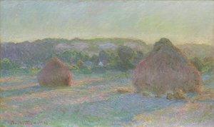 Pilhas de trigo, fim do verão, 1890-91 de Claude Monet
