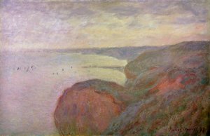 Penhascos íngremes perto de Dieppe, 1897. de Claude Monet