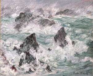 Tempestade em Belle-Ile de Claude Monet