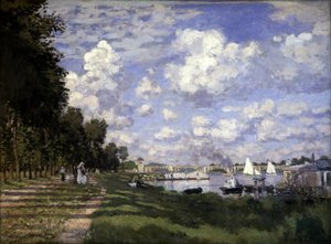 A bacia do Argenteuil - por Claude Monet de Claude Monet