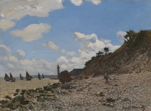 A Praia de Honfleur de Claude Monet