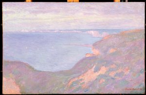 Os penhascos perto de Dieppe, 1897 de Claude Monet