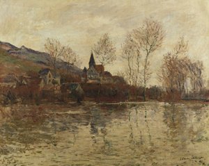 O dilúvio em Giverny, c.1886 de Claude Monet