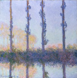 As quatro árvores, 1891 de Claude Monet