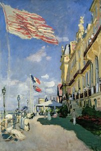 O Hotel des Roches Noires em Trouville de Claude Monet