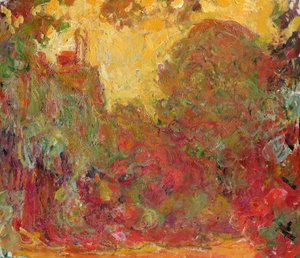 A Casa vista do Jardim das Rosas, 1922-24 de Claude Monet