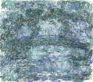 A ponte japonesa; A ponte japonesa, c.1918-1924 de Claude Monet