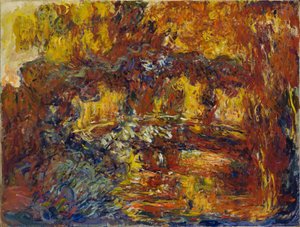 A Passarela Japonesa, c.1920 (óleo sobre tela) de Claude Monet