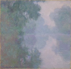O Sena em Giverny, Manhã Mists, 1897 de Claude Monet