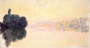 O Sena em Port-Villez, 1894. de Claude Monet