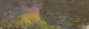 Os nenúfares - poente, 1914-1926 de Claude Monet