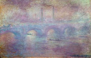 A Ponte Waterloo, Efeito Nevoeiro, 1903 de Claude Monet