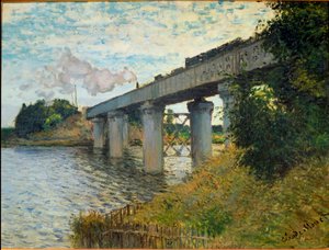 A ponte do caminho-de-ferro em Argenteuil de Claude Monet