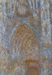 A catedral de Rouen, a manhã de sol portal, harmonia azul Detalhe. Pintura de Claude Monet (1840-1926) 1893 Sol. 0,91 x 0,63 m Paris, musee d