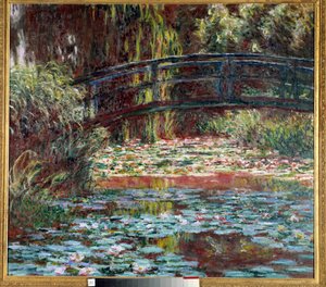 O lago dos nenúfares em Giverny de Claude Monet