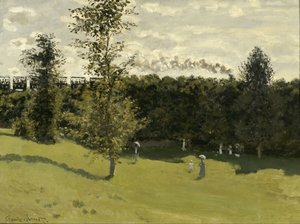 Treinar no Campo de Claude Monet