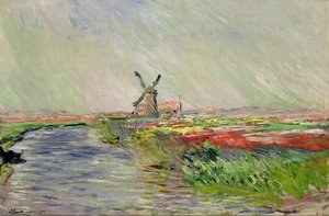 Campo de tulipas na Holanda de Claude Monet