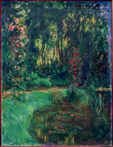 Um canto da lagoa Giverny de Claude Monet