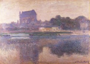 Igreja de Vernon no nevoeiro, 1893 de Claude Monet