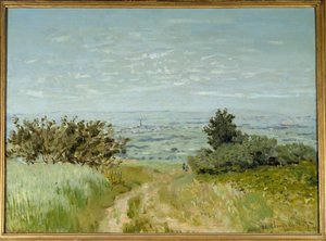 Vista da planície até Argenteuil, encostas de Sannois em 1872. Pintura de Claude Monet (1840-1926) de Claude Monet