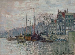 Vista de Amesterdão de Claude Monet