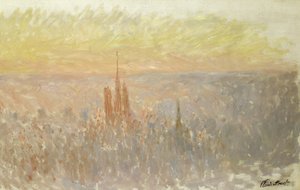 Vista de Rouen de Claude Monet