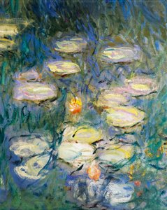 Water Lilies, de Claude Monet, detalhe de Claude Monet