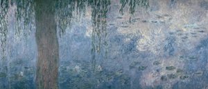 Waterlilies: Morning with Weeping Willows, 1914-18 (seção direita) de Claude Monet