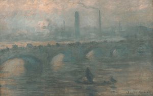 Ponte de Waterloo, manhã nublada de Claude Monet
