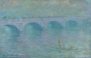 Ponte de Waterloo no nevoeiro, 1903 de Claude Monet