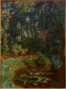 Ângulo da bacia dos nenúfares, 1918 de Claude Monet
