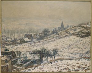 Inverno em Giverny, 1885 de Claude Monet