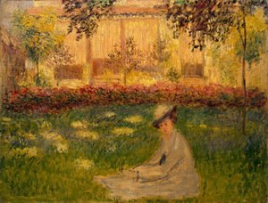 Mulher num Jardim de Claude Monet