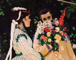 Mulheres no Jardim, detalhe, c.1866 (óleo sobre tela) de Claude Monet