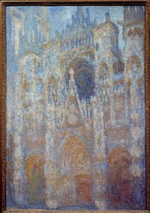 la cathedrale de Rouen, le portal soleil matinal, harmonie bleu Pintura de Claude Monet (1840-1926) 1893 Sol. 0,91 x 0,63 m Paris, musee d