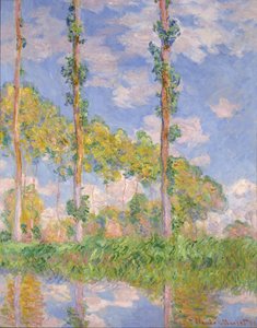 Choupos ao sol de Claude Monet