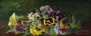 Pansies (óleo sobre tela) de Claude Raguet Hirst