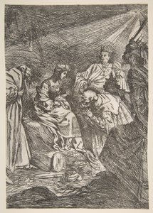 A Adoração dos Magos, 1619. de Claude Vignon