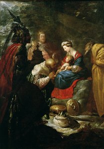 A Adoração dos Magos, c.1619 de Claude Vignon