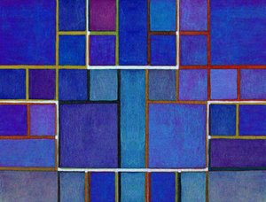 Grelhas azuis abstratas