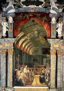 Sagrada Comunhão de Carlos II (1661-1700) e sua corte, 1690