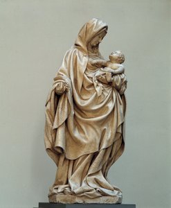 Virgem com Estátua da Uva atribuída a Claus de Werve (1380-1439) da Escola de Claus Sluter. Século XV. Igreja de Auxonne (Cote d