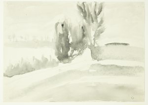 paisagem com árvores de Claus Johansen