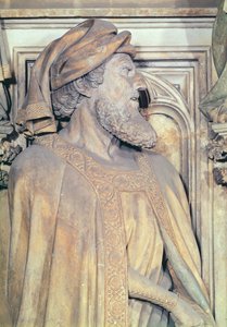 O Poço de Moisés, detalhe de Daniel do pedestal hexagonal, 1395-1404 pedra