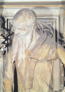 O Poço de Moisés, detalhe de Isaías do pedestal hexagonal, pedra 1395-1404