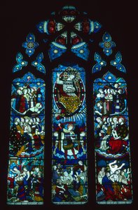 Janela ocidental representando o Juízo Final por Clayton e Bell, c.1860 (vitral) de Clayton & Bell