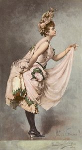 Mlle Nitouche (litografia a cores) de Clemens von Pausinger