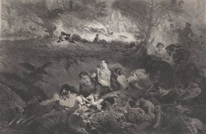 Sonhos de caça, 1858. de Célestin Nanteuil