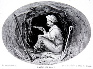 Deitada à espera, ilustração de "A História da Nação" de Clifford Henry Mecham